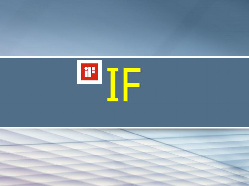IF奖和REDDOT奖PPT资料21页