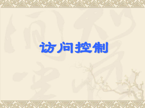 访问控制S-11