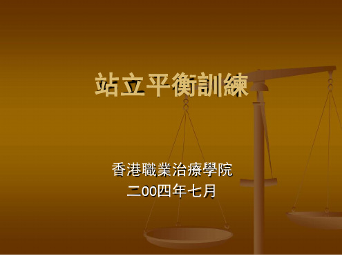 完整版站立平衡训练