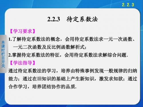 《步步高 学案导学设计》2013-2014学年 高中数学 人教B版必修1【配套备课资源】2.2.3