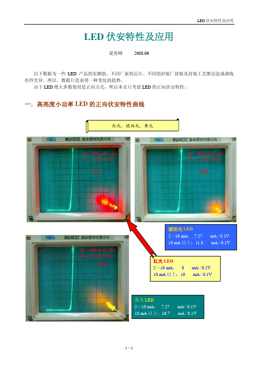 LED伏安特性及应用