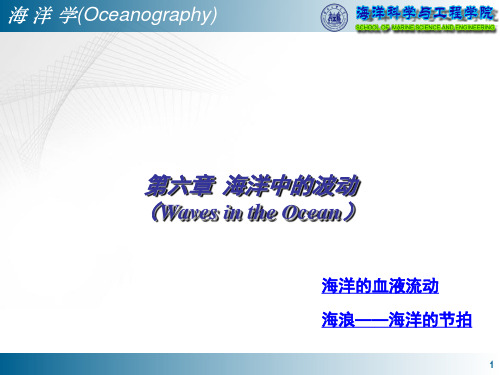 6海洋学——海洋中的波动2014
