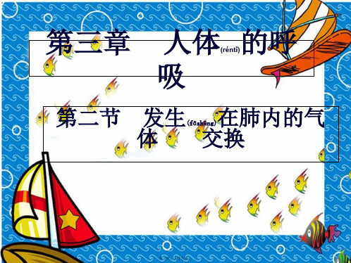 七年级生物下册第四单元第三章第二节《发生在肺内的气体交换》初中七年级下册生物