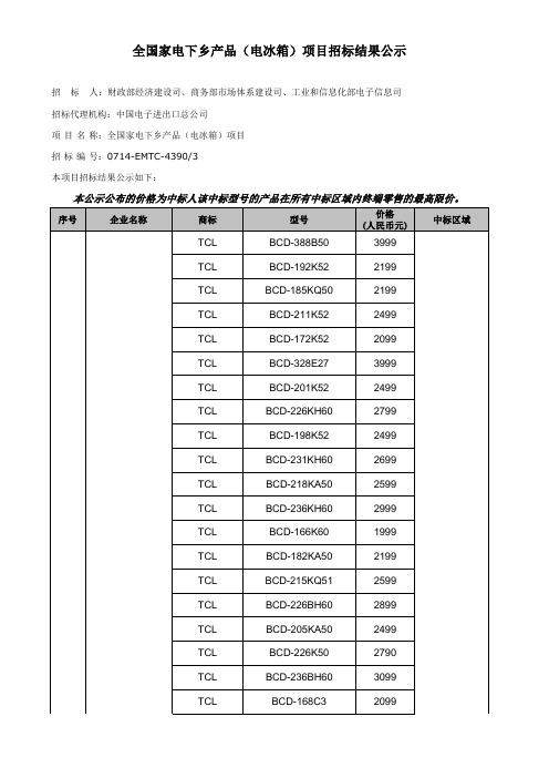 电冰箱下乡
