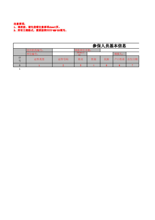 表1-1_人员参保登记批量模板