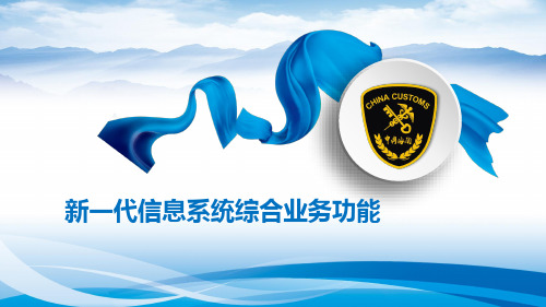 知己知彼丨海关新一代信息系统综合业务功能
