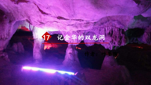 部编版四年级语文下册第17课《记金华的双龙洞》精品课件