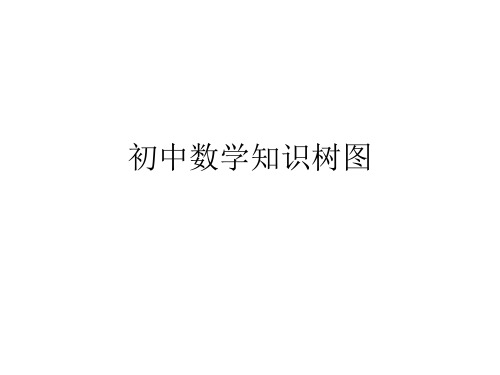 数学组  初中数学知识树图