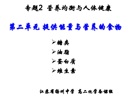 专2第二单元-提供能量与营养的食物