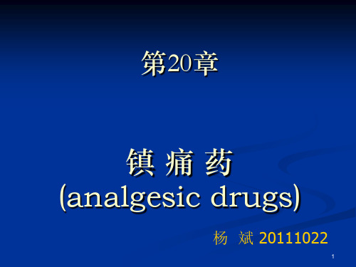 第20章阿片受体激动药PPT课件
