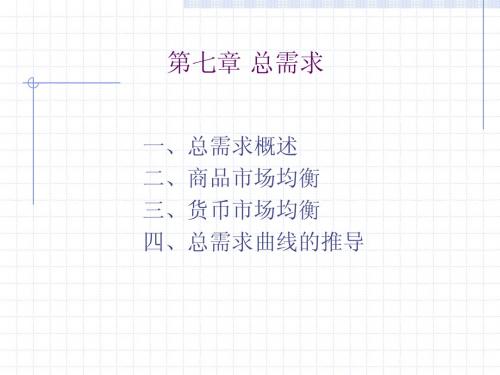 第七章 总需求