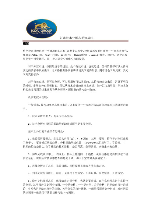 汇市技术分析高手速成法