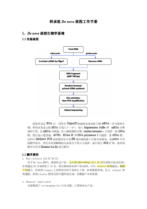 转录组Denovo手册(无答案)