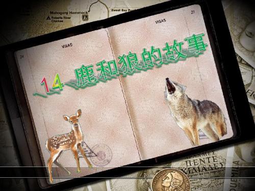冀教版三年级语文上册《三单元  14 狼和鹿》公开课课件_27
