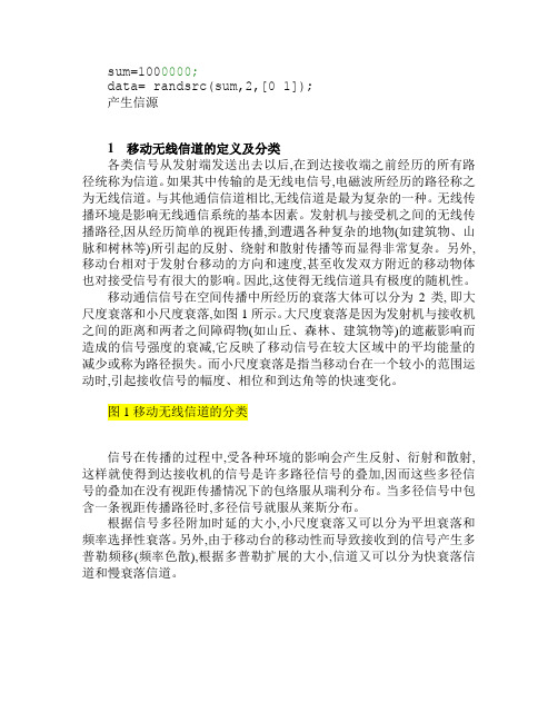 关于莱斯信道