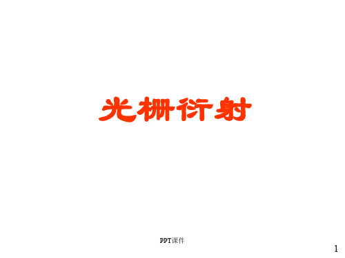 光栅衍射现象  ppt课件