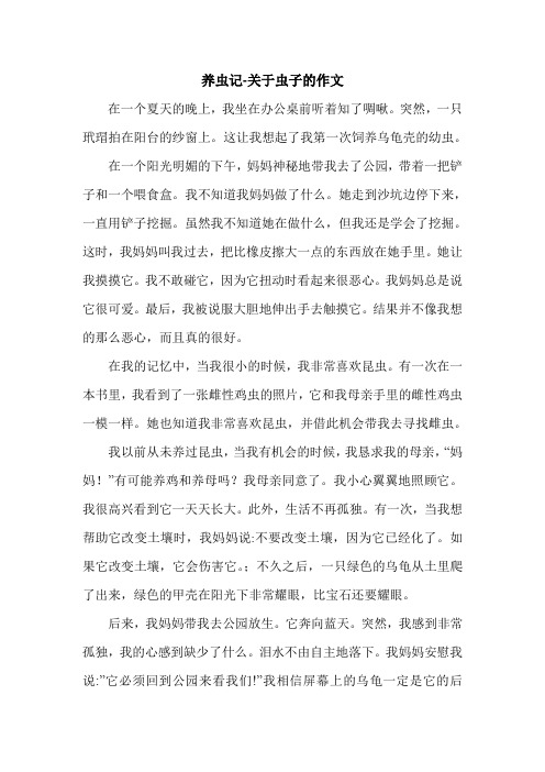养虫记-关于虫子的作文.doc