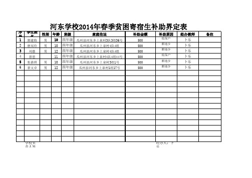 四年级寄宿生界定表1.xls2(2)(1)