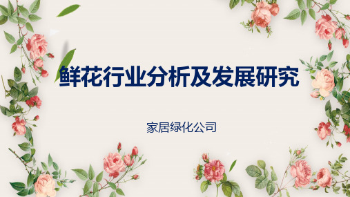 鲜花品牌市场调查报告PPT
