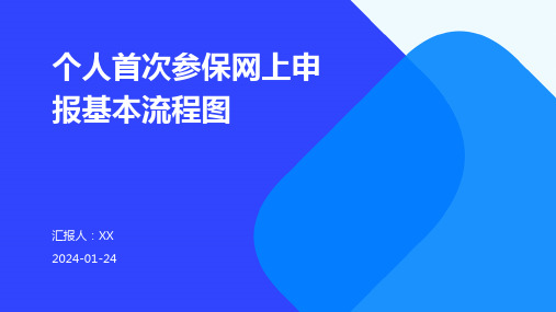 个人首次参保网上申报基本流程图