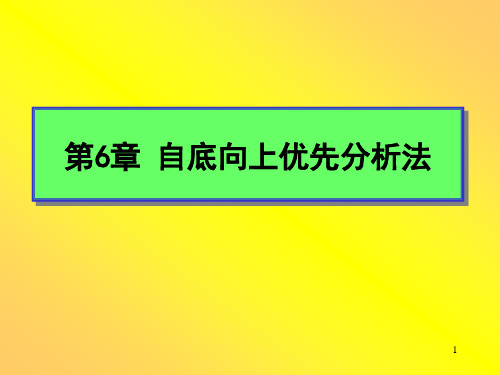 清华大学编译原理课件Chapter6