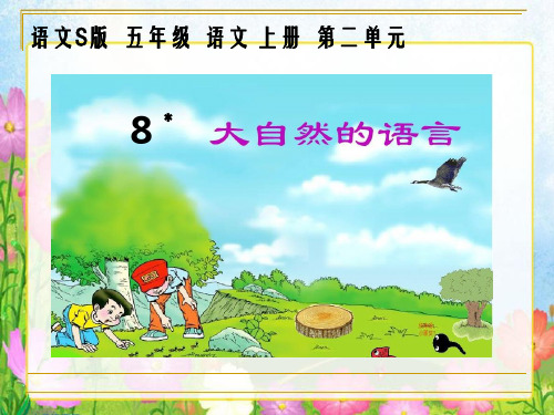 五年级上册语文课件-课文8 大自然的语言｜语文S版 (共15张PPT)