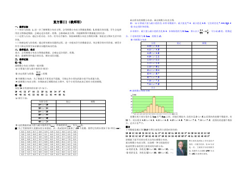 人教版七年级数学下教案46直方图(2)教案精品教学案教师用含答案学生用导学案