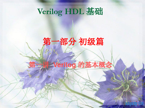 硬件描述语言verilog_HDL基础