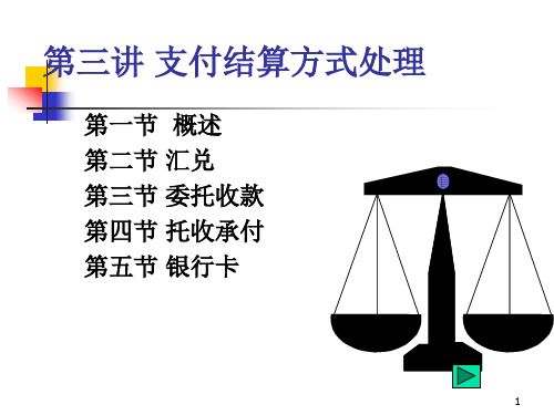 支付结算方式处理方法
