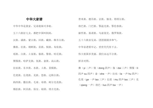 中华大家谱