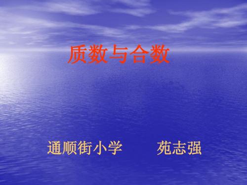 质数与合数