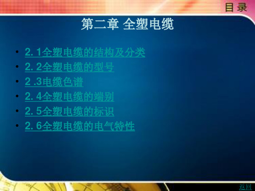 第二章 全塑电缆