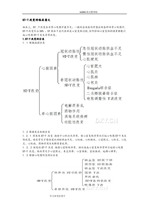 ST-T改变的临床意义