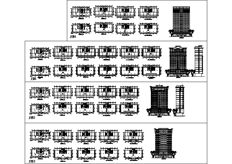 【山西】某写字楼建筑设计CAD全套图纸