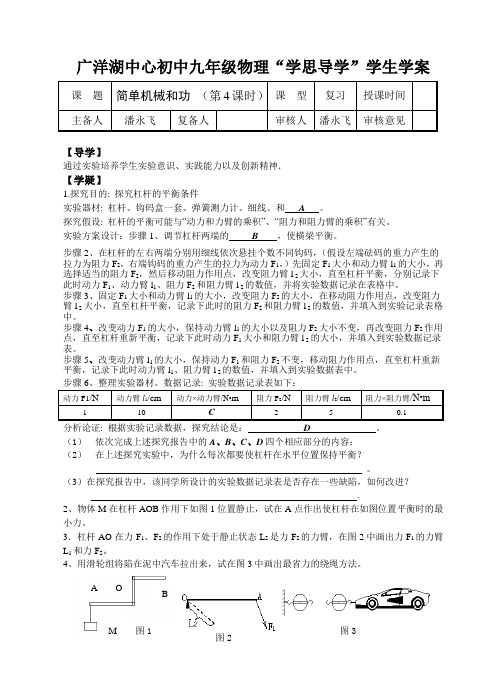 简单机械和功  (第4课时)