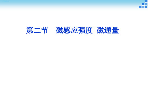 磁感应强度磁通量—人教版高中物理必修第三册复习教学课件