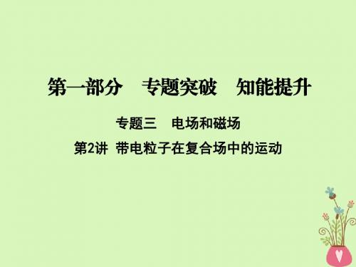 18年高考物理二轮复习第一部分专题三电场和磁场第2讲带电粒子在复合场中的运动课件180110152
