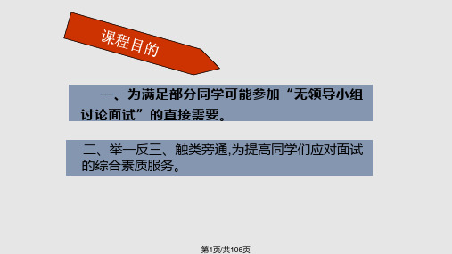 无领导小组面试大全最完整PPT课件