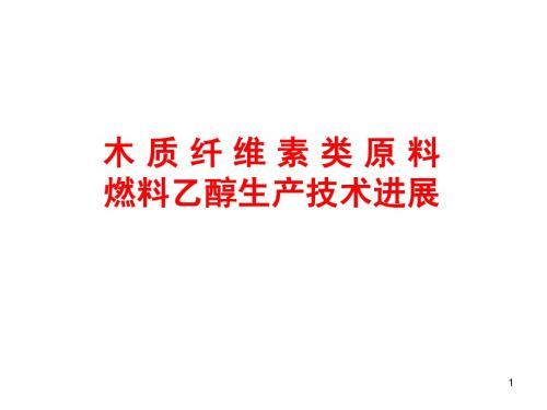 纤维素乙醇研究进展