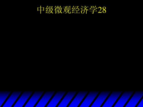 中级微观经济学范里安课件Ch28