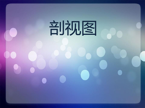 剖视图公开课教案