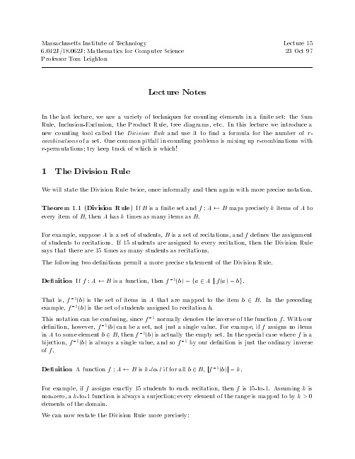 MIT基础数学讲义(计算机系)lecture15