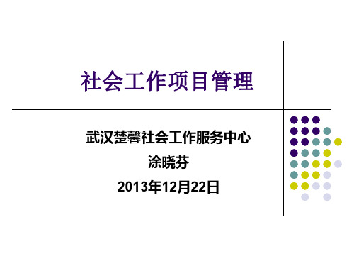 社会工作项目管理(ppt文档)