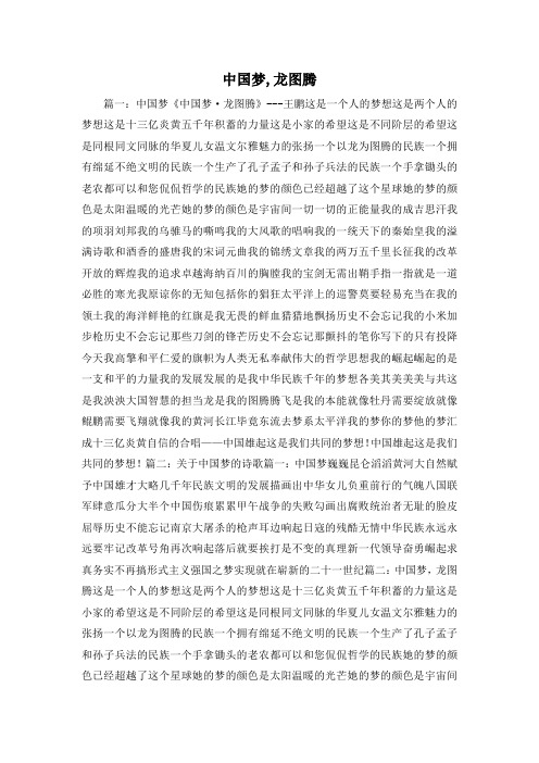 最新-中国梦,龙图腾3 精品