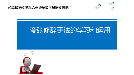 最新部编版人教版小学六年级语文下册《夸张修辞手法的学习与运用》精品教学课件