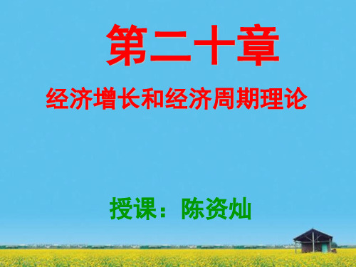 课件：第二十章：开放经济下的短期经济模型