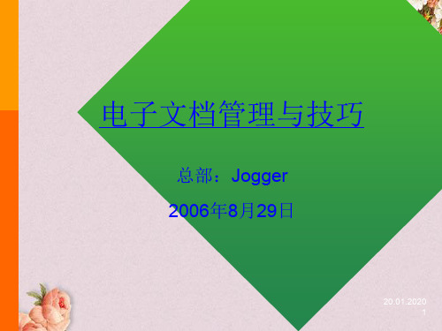 电子文档管理与技巧(ppt 48页)