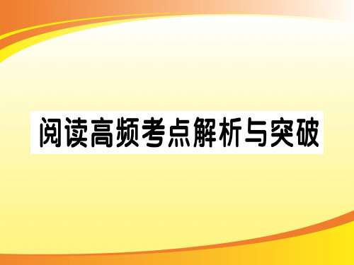 阅读高频考点解析与突破PPT语文课件