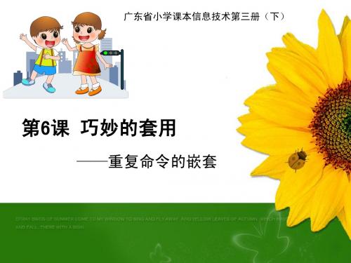 第6课 巧妙的套用——重复命令的嵌套 教学课件