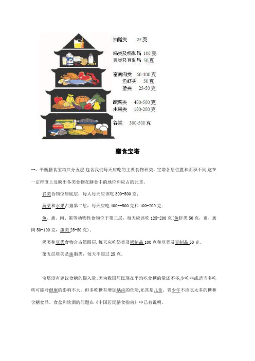 膳食宝塔
